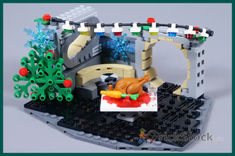 # 40658 Праздничная Диорама «Сокол Тысячелетия» / “Millennium Falcon” Holiday Diorama (2023)