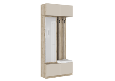 БОСТОН прихожая модульная ЛДСП  Дуб Крафт серый / Кашемир