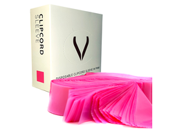 Барьерная защита на пены и клип - корды "GLOVCON" розовая, 125 шт