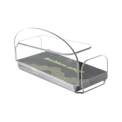 (ПОС1100) Визитница "ARC FORM" из прозрачного оргстекла