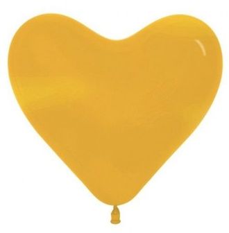 Сердце (6&#039;&#039;/15 см) Золото, металлик, 100 шт.