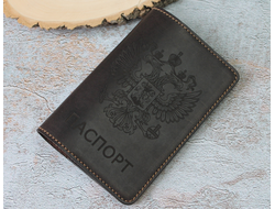Обложка на паспорт с гравировкой "Герб РФ"