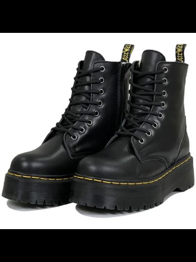 DR MARTENS 1460 JADON BLACK CHUNKY HEEL С МЕХОМ