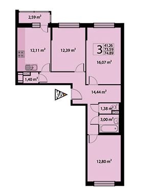 янино двухкомнатная квартира