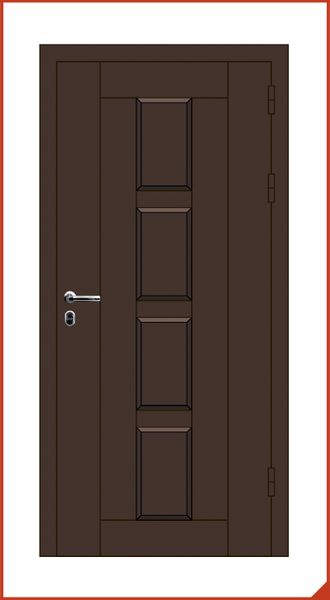 входная дверь. металлическая профильная конструкция (001)