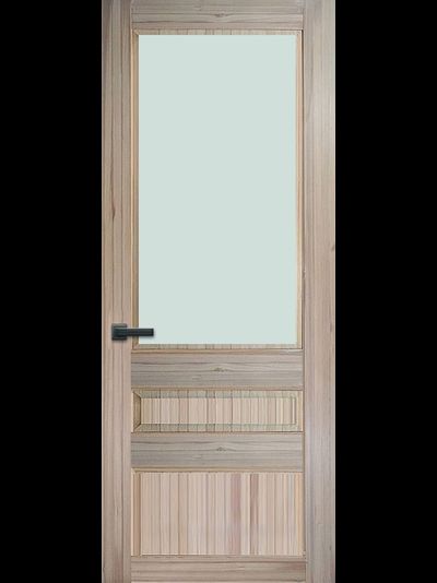 Двери из массива лиственницы ДО 3Ф Классика под стекло