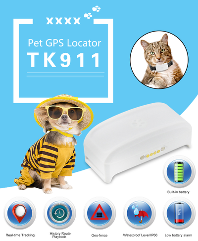 GPS трекер ошейник для животных tkstar TK911