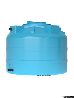 Бак пластиковый для воды Акватек ATV 200 500 750 1000 1500 2000 3000 5000 10000 л с поплавком МИАССКОЕ синий