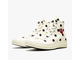 Заказать настоящие Кеды Converse Comme des Garçons белые высокие в горошек 157249c