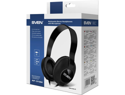 Наушники накладные с микрофоном SVEN AP-310M, черный