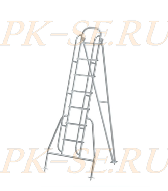Садовая лестница с откидной опорой ЛСАСОО