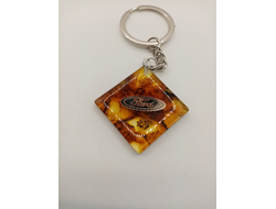 Брелок из натурального янтаря "Ford"