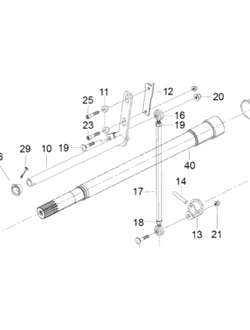 Промежуточный вал (промвал) оригинал BRP 504153070 для BRP LYNX/Ski-Doo