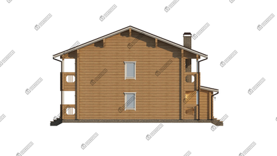 Гостиница из профилированного бруса "Приморье", 370 м2