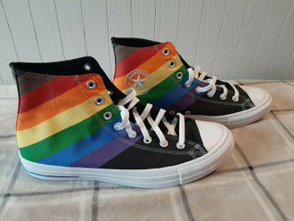 Кеды Converse Chuck Taylor All Star Pride High Top радуга