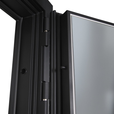 Стальная дверь   Агат с зеркалом. Заказная модель.