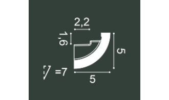 Карниз C362 Curve - 5*5*200см