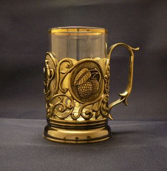 подстаканник чай с малиной