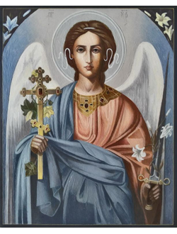 Ангел-Хранитель. Рукописная икона. 13х16см.