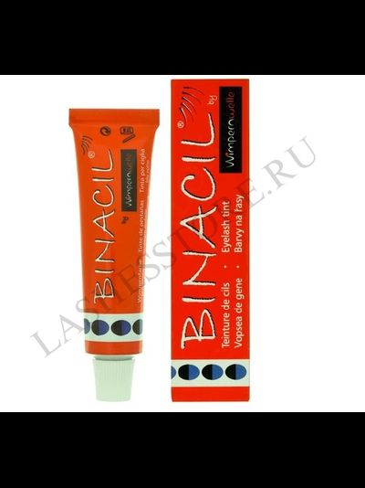 Краска для бровей и ресниц Binacil «ИССИНЯ-ЧЁРНАЯ» "Black-Blue" (15 мл)