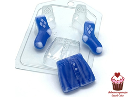 Форма пластик Труселя и носки МИНИ