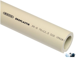 Труба Ekoplastik STR016P20X D 16 мм PPR PN 20 (S2,5) Полипропиленовая