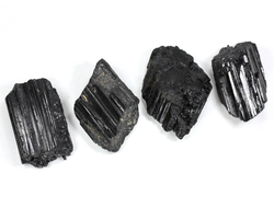 Турмалин чёрный шерл в ассортименте, кристалл /фрагмент кристалла, Бразилия (34-45 мм, 26-28 г) №29746