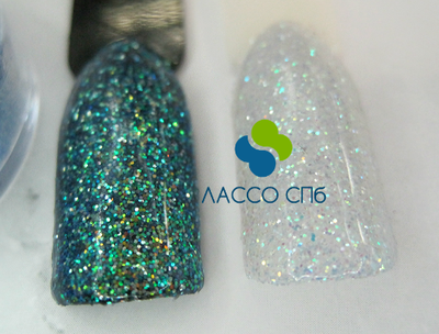 Иридисцентный глиттер блестки Ирис цветной Небесно Голубой 0,2 мм