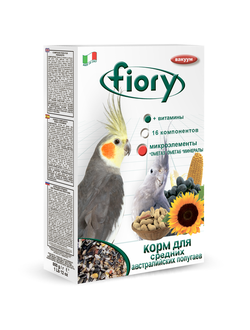 Fiory (Фиори) Parrocchetti Australian корм для средних попугаев, 800 г