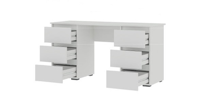 Спальня ХЕЛЕН - Письменный стол ПС 02 Белый Шагрень/Белый Шагрень