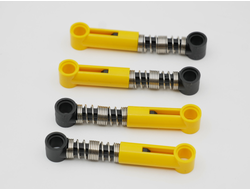 !АНАЛОГ! Technic, Shock Absorber 6.5L - Hard Spring, Tight Coils in Middle /BG, Yellow (731c04 / 4142622 / 6027566 / 7653726) / 4 шт.