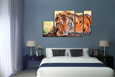 Модульная картина "Отдых тигра"