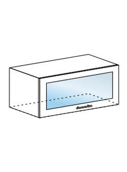 Шкаф горизонтальный со стеклом 800 (ШВГС 800)