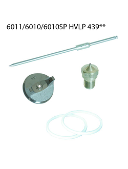 Набор сменных сопел для краскопультов Asturomec 6011 HVLP, 6010 HVLP, 6010/SP HVLP 439**