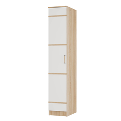 Сакура Пенал Дуб сонома/белый, Ш400хВ2216хГ614