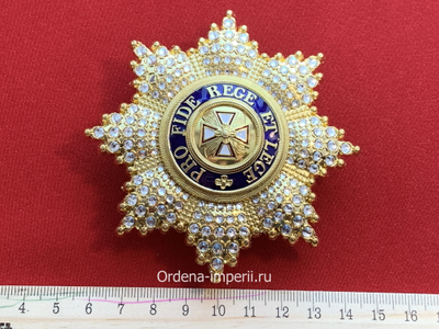 Звезда ордена Белого Орла со стразами, копия LUX! Лот № 30.