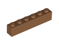 Brick 1 x 6, Medium Nougat (3009 / 4569381 / 6099341)