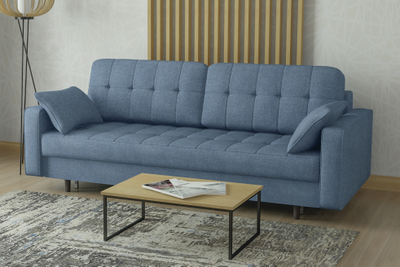 ДВУСПАЛЬНЫЙ ПРУЖИННЫЙ ПРЯМОЙ ДИВАН-КРОВАТЬ ОРЛЕАН, ПРОЧНЫЙ МЕТАЛЛОСКЕЛЕТ, СО СПАЛЬНЫМ МЕСТОМ И МЕХАНИЗМОМ ПАНТОГРАФ