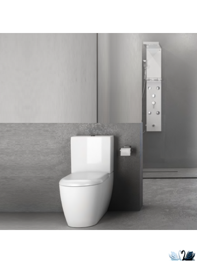 Унитаз Creavit Grande GR360-11CB00E-0000, в комплекте с бачком GR410.000, напольный приставной