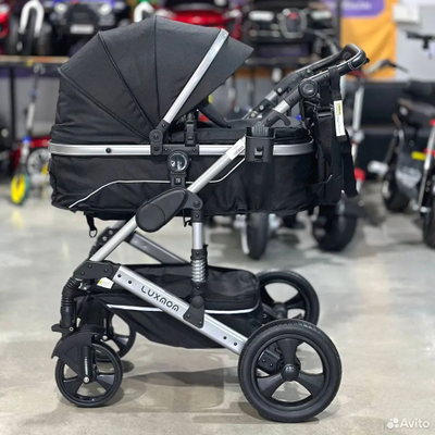 Детская коляска 3 в 1 Luxmom 558 Черный