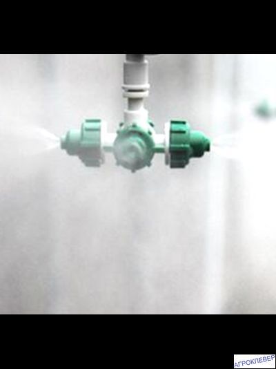 Туманообразователь  4 сопла  26,0 л/ч 2,5 бар разъем 6,0 мм, (зеленый)