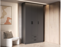 ЛДСП Шкаф ТРИО без зеркала Графит