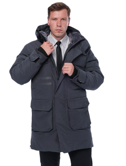 Куртка BRODEKS KW233 VIP пуховая, цв. серый