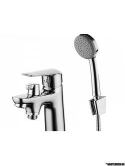 Смеситель на борт ванны на 1 отверстие с керамическим дивертором Iddis Torr TORSB10i07