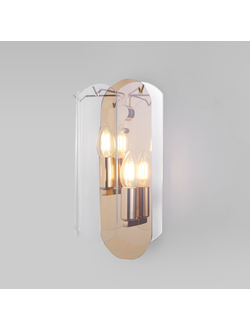 Настенный светильник со стеклянным плафоном 60170/2 золото