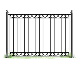 Забор из профильной трубы №9