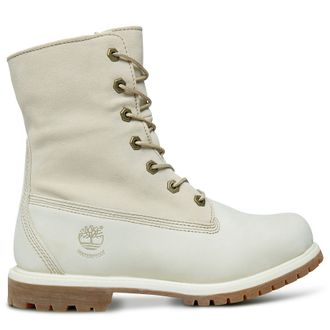 Timberland Teddy Fleece Белые/мех с отворотом (35-40)