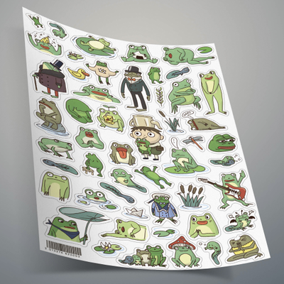 Набор стикеров: эстетичные наклейки, наборы наклеек для ежедневника, творчества, учебы | Стикерпак 4 листа