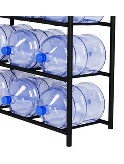 Стеллаж на 6 бутылей (черный)
