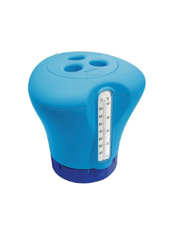 Дозатор плавающий большой Kokido синий с термометром